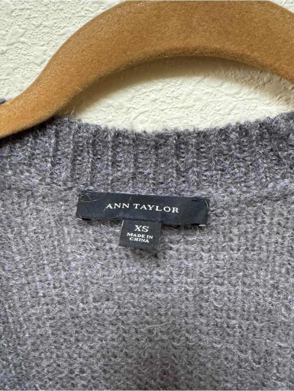 Ann Taylor grey mohair long cardigan - Picture 6 of 8